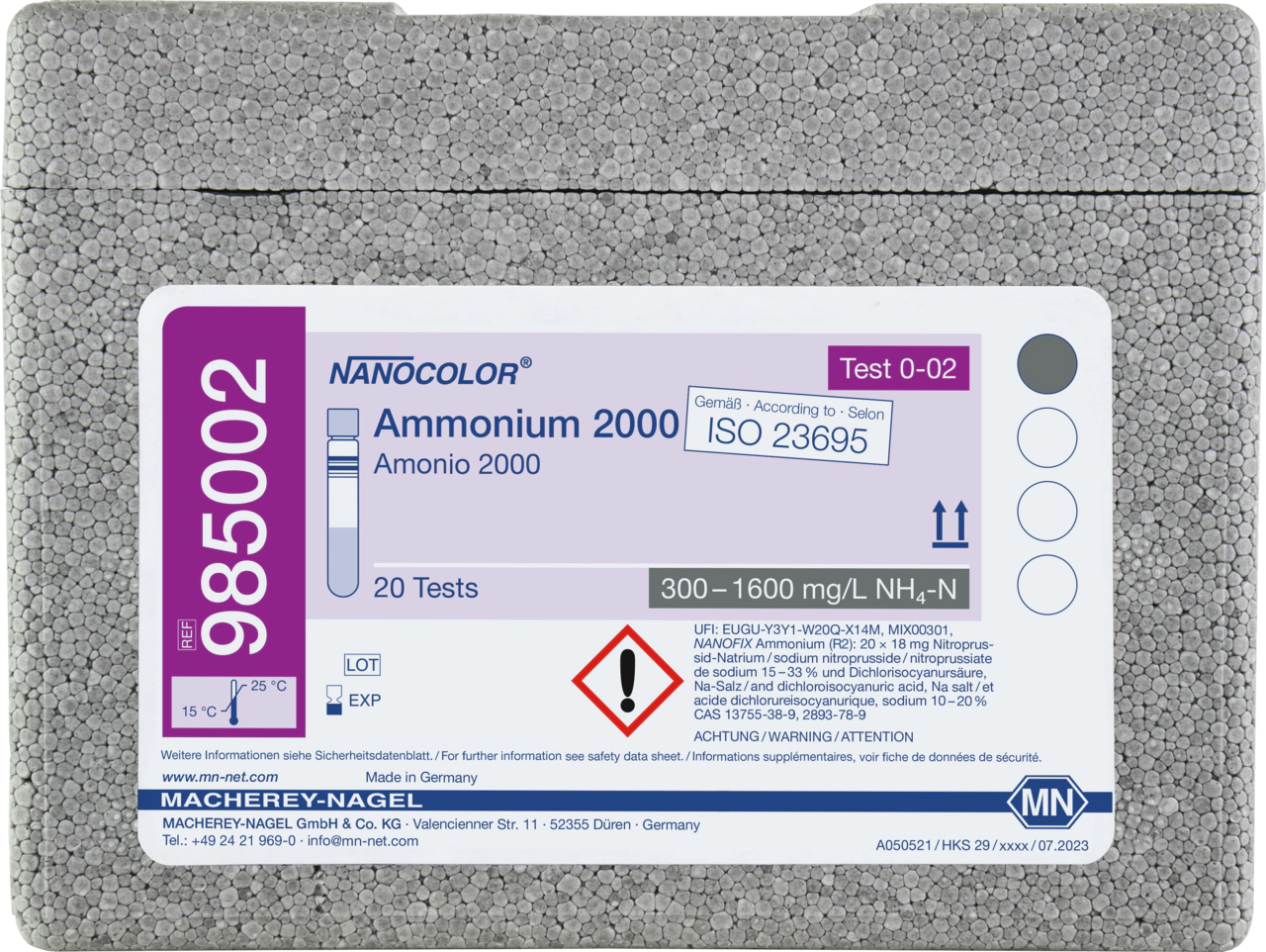 Tube test NANOCOLOR Ammonium 2000