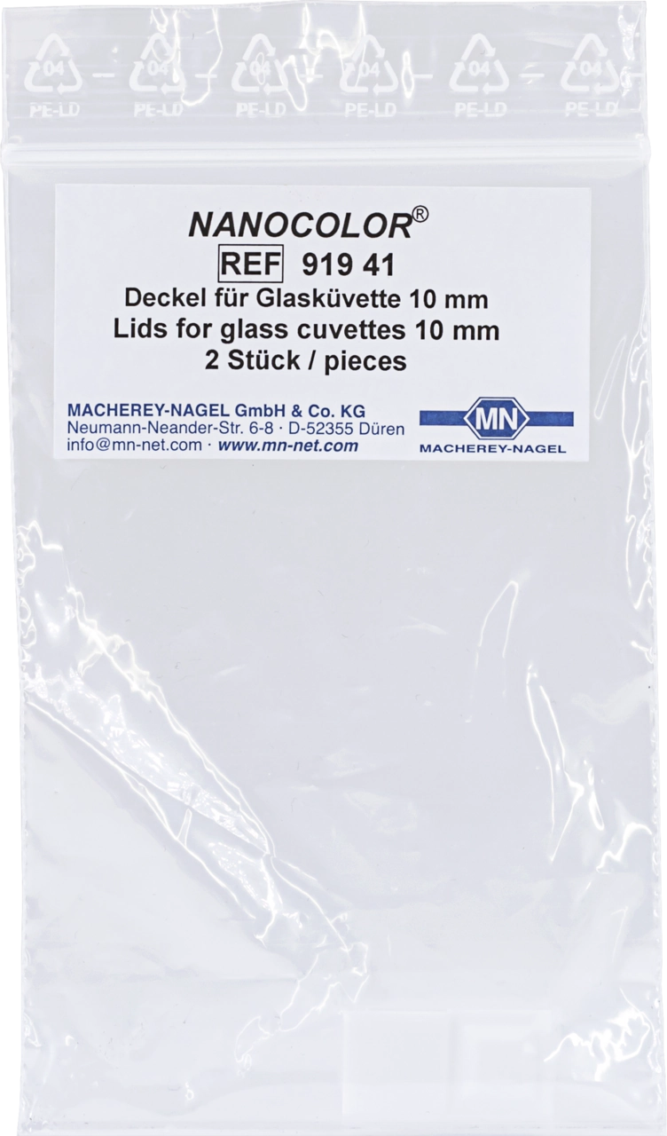Lid for 10 mm glass cuvettes