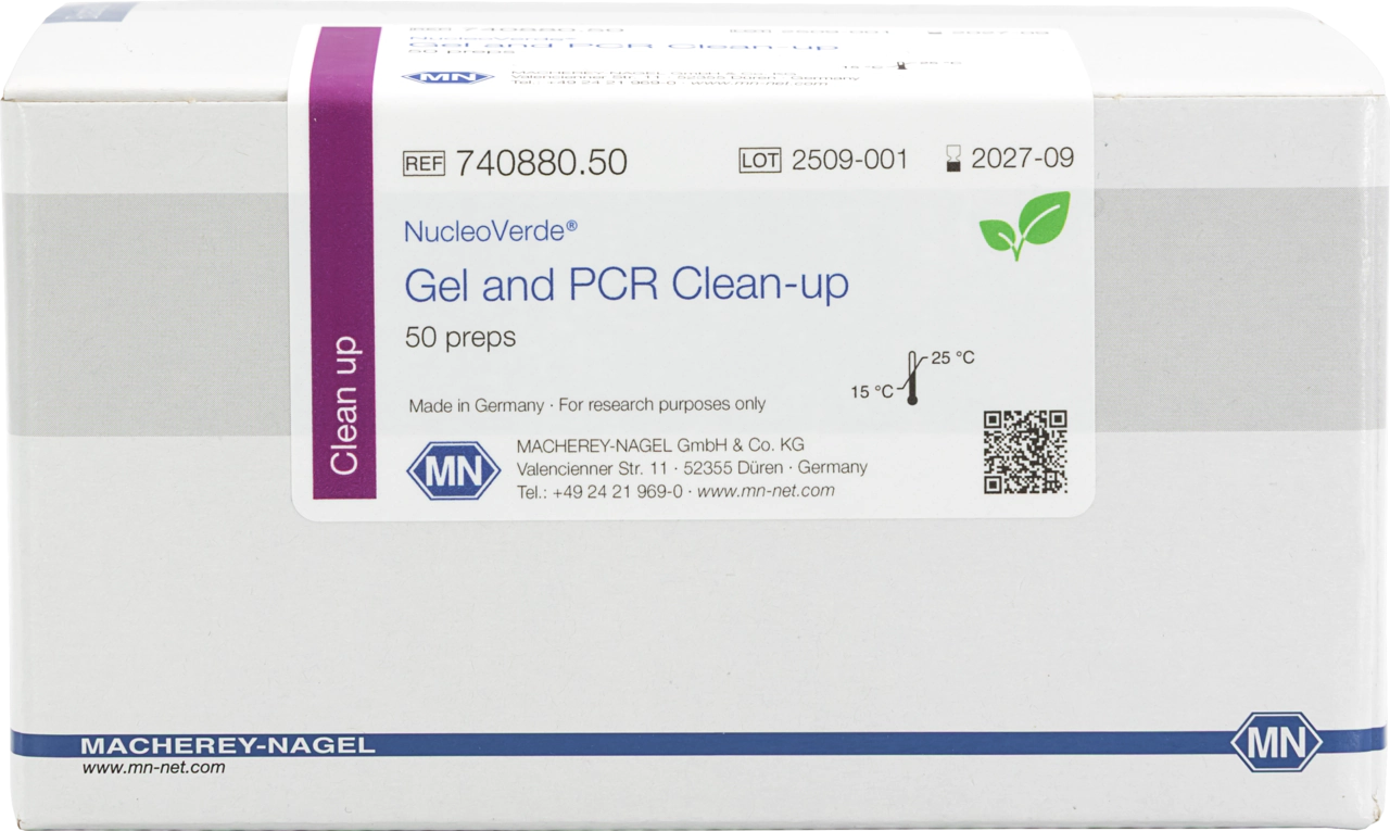 NucleoVerde Gel and PCR Clean-up, Eco-friendly mini kit for gel and PCR clean-up