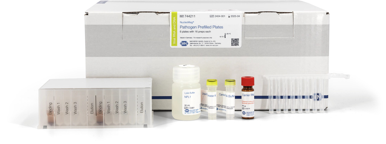 NucleoMag Pathogen Prefilled Plates, for nucleic acids from clinical samples