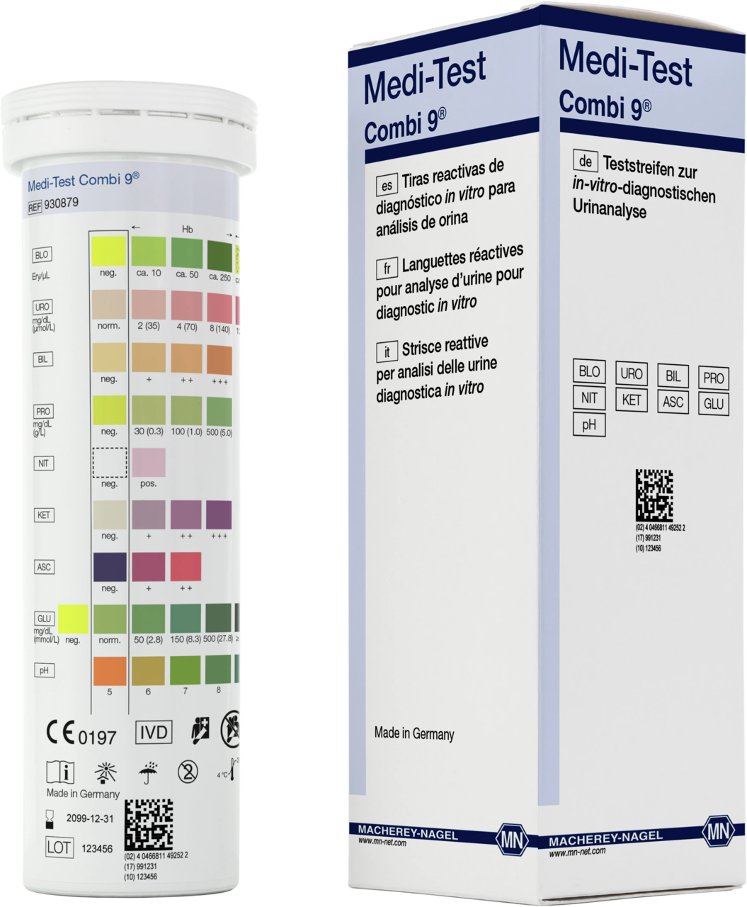 Urine test strips, Medi-Test Combi 9