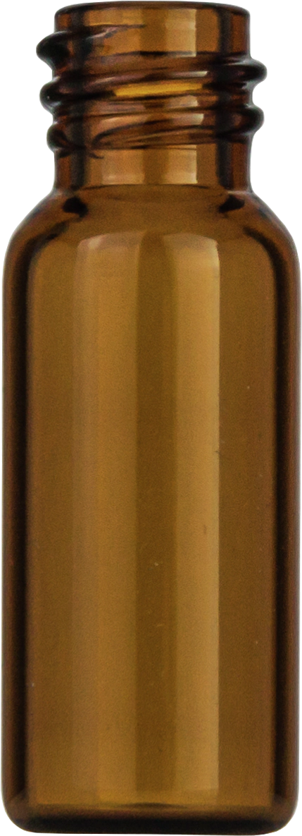 Screw neck vial, N 8, 11.6x32.0 mm, 1.5 mL, flat bottom, amber
