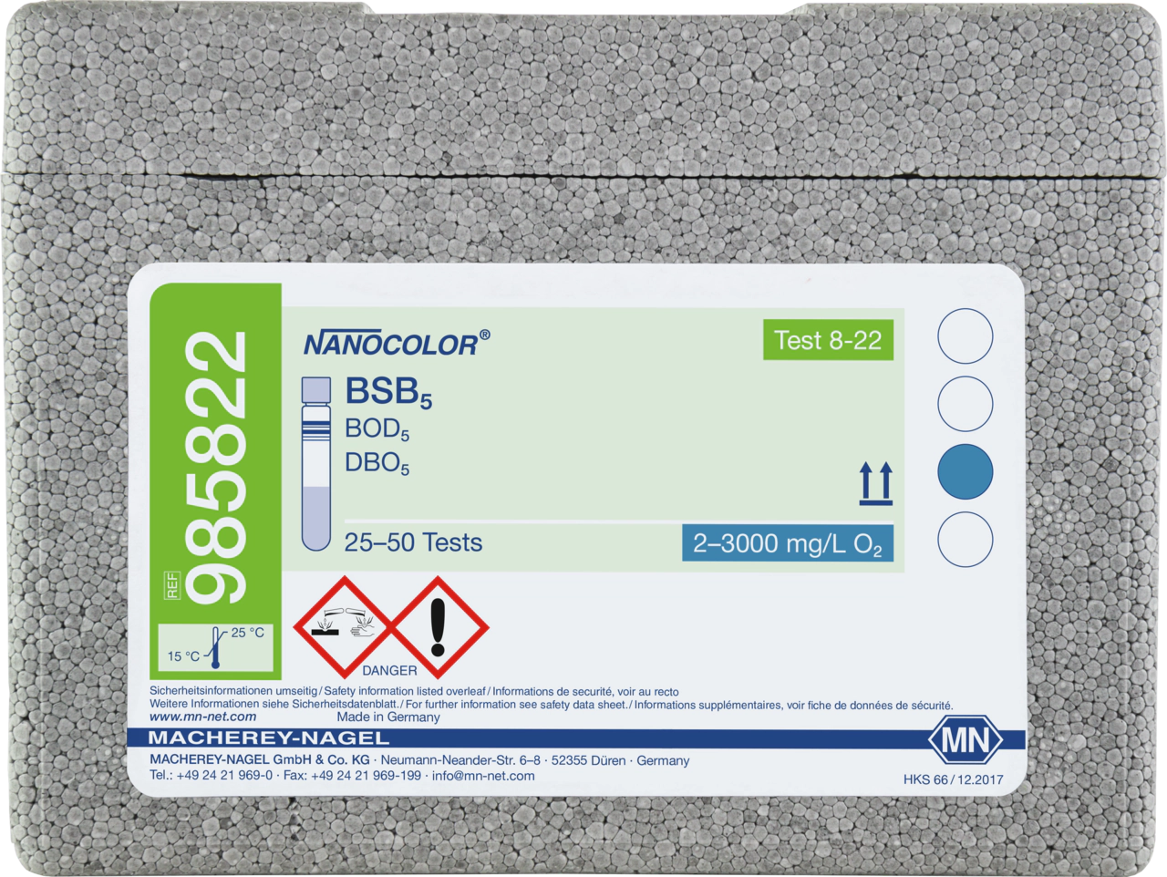 Tube test NANOCOLOR BOD5