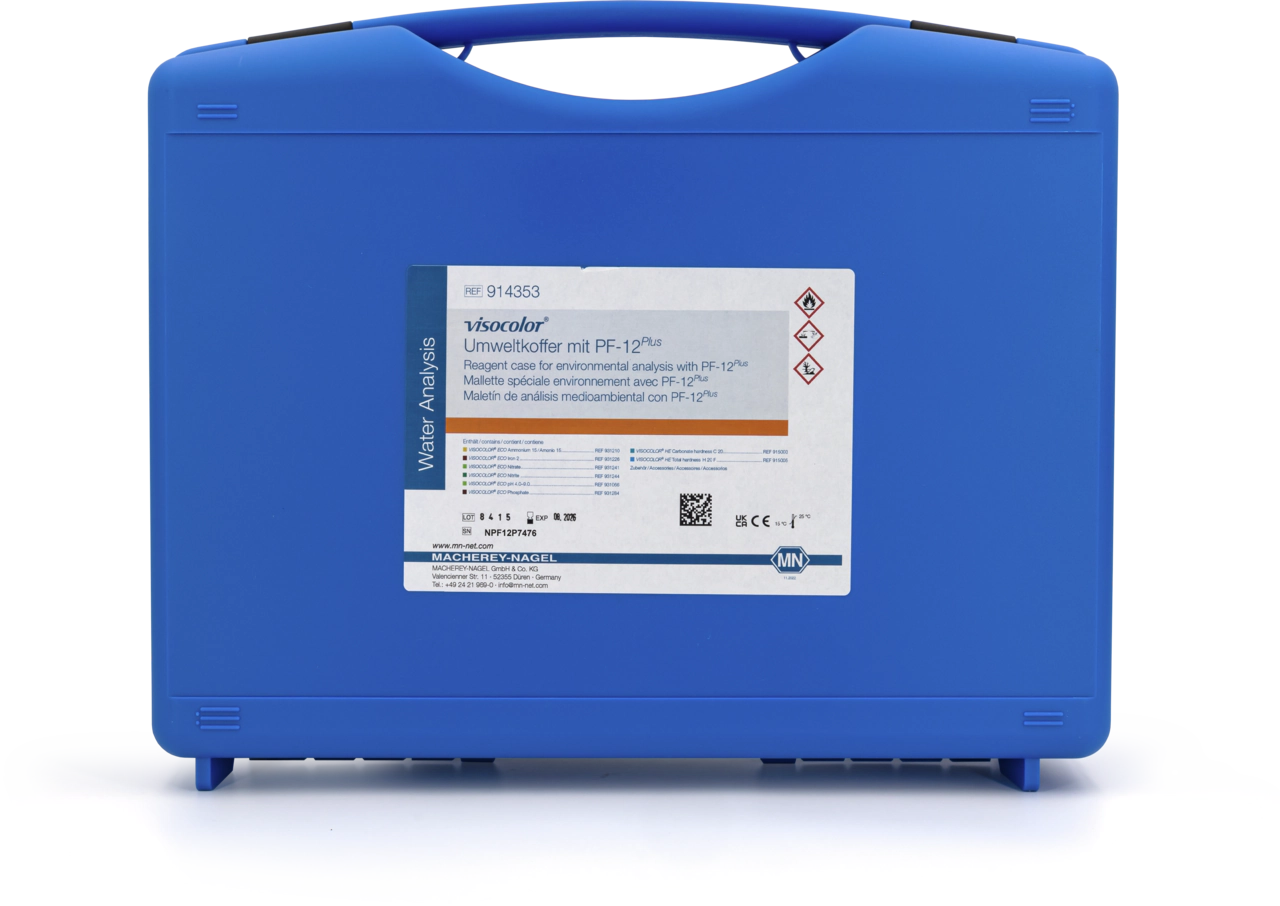 VISOCOLOR Reagent case for environmental analysis with PF‑12Plus