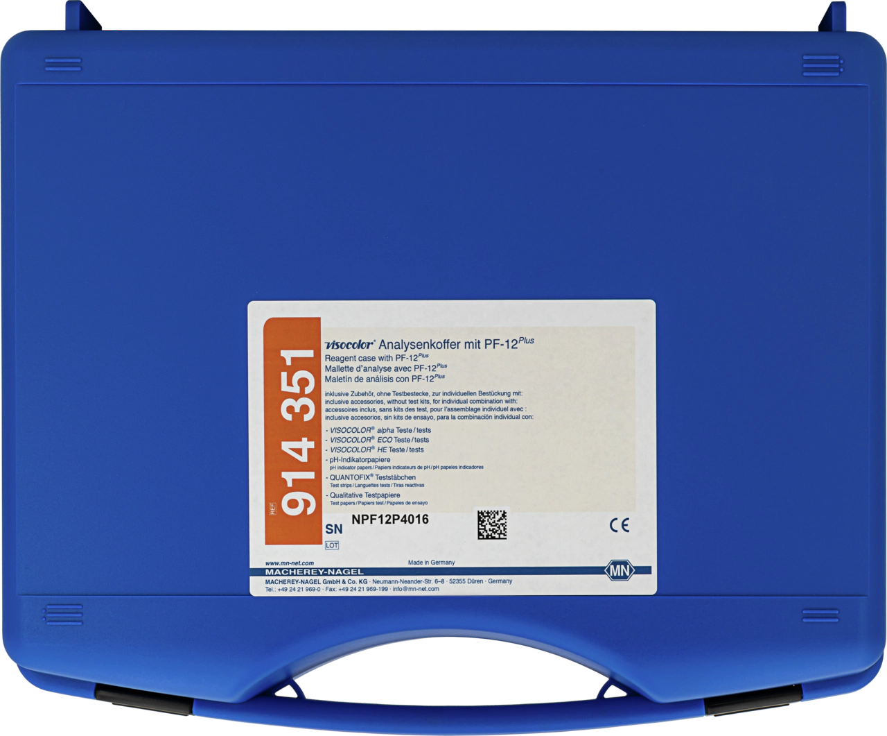 VISOCOLOR Reagent case with PF‑12Plus, without reagents