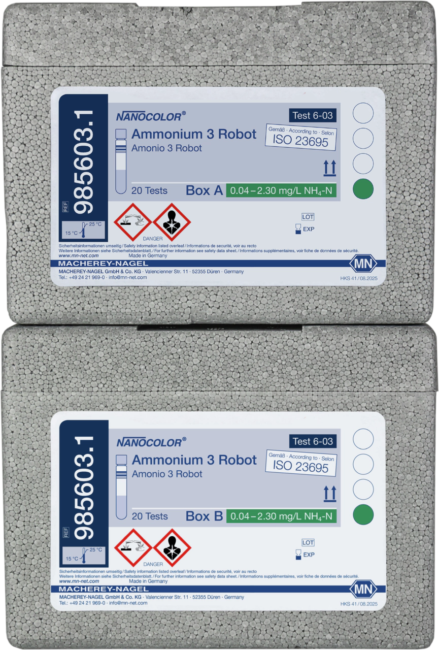 Tube test NANOCOLOR Ammonium 3 Robot