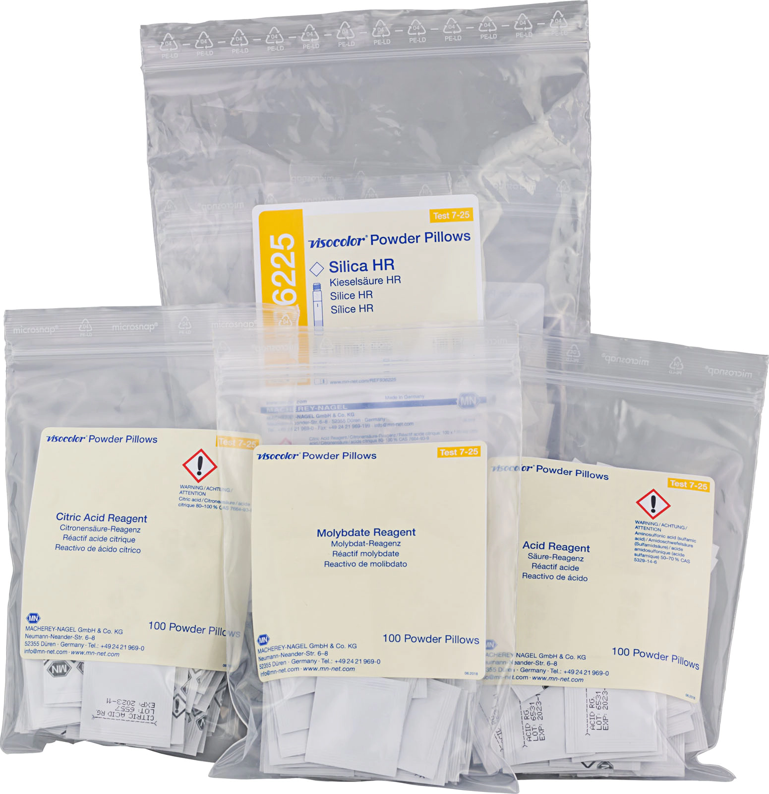 Reagents VISOCOLOR Powder Pillows Silica HR, photometric test
