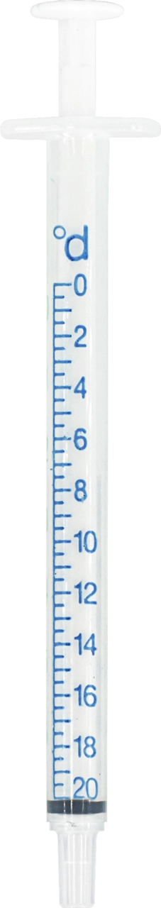 Titration syringe for VISOCOLOR HE Carbonate hardness C20