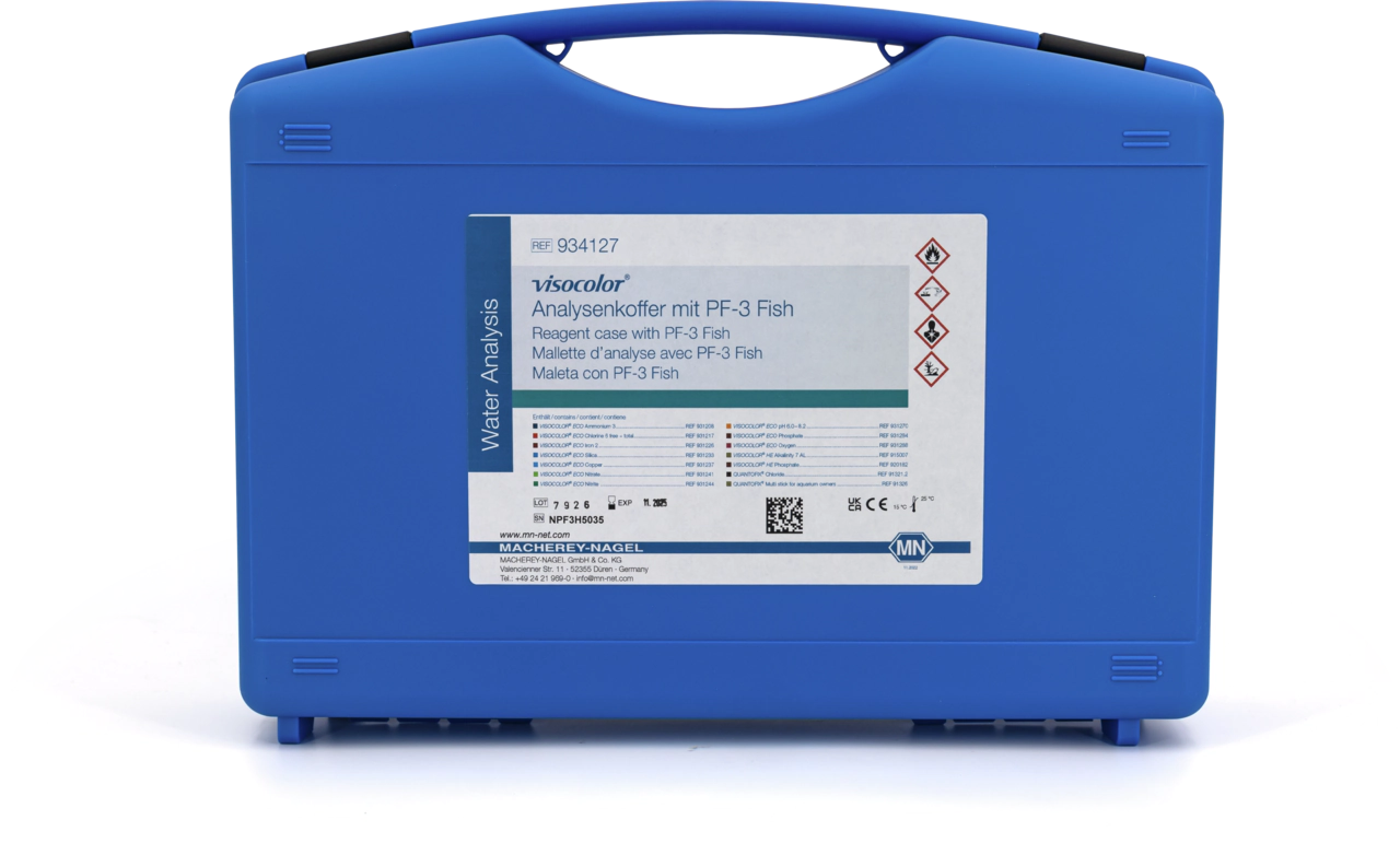 VISOCOLOR Reagent case Fish with PF‑3 Fish