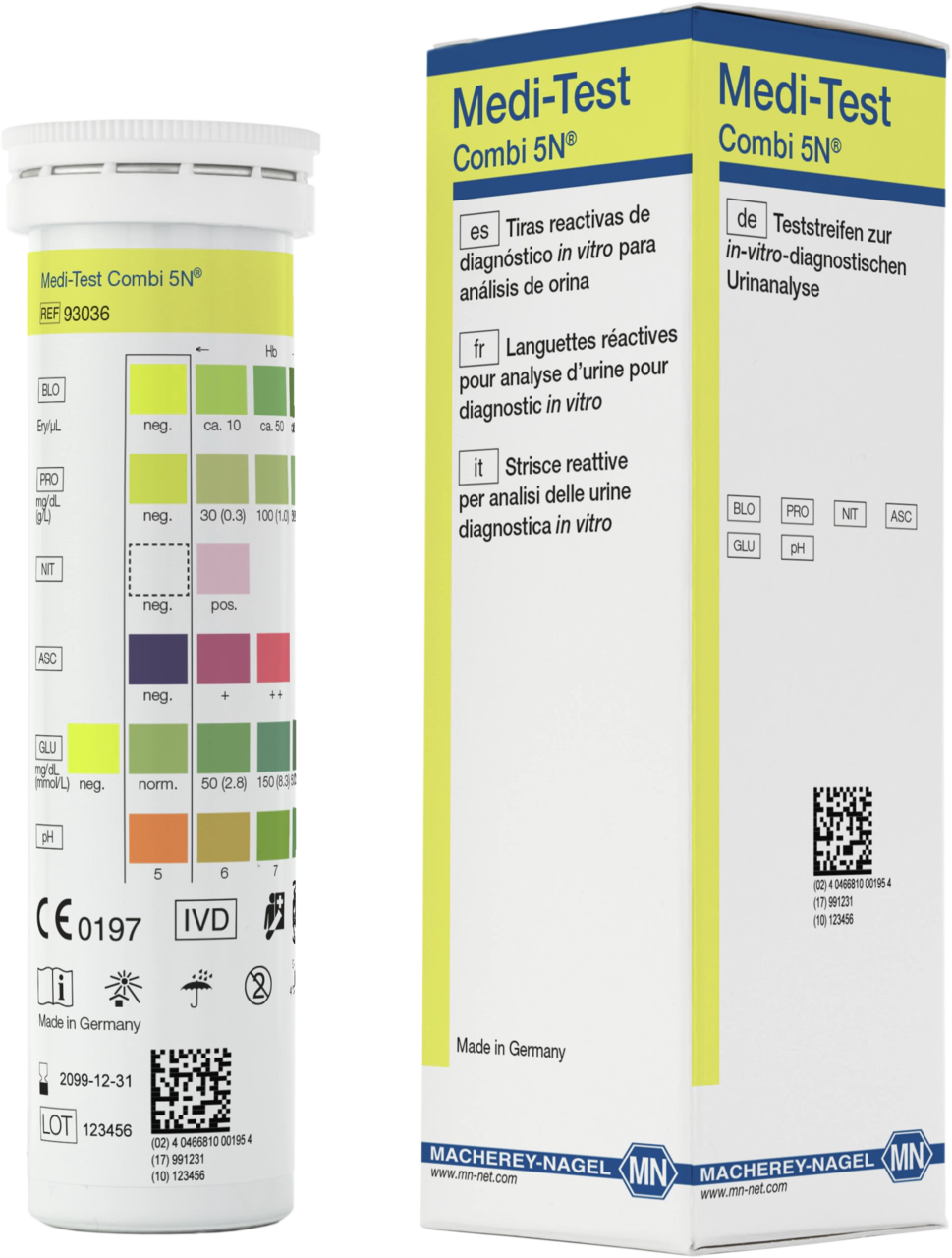 Urine test strips, Medi-Test Combi 5N