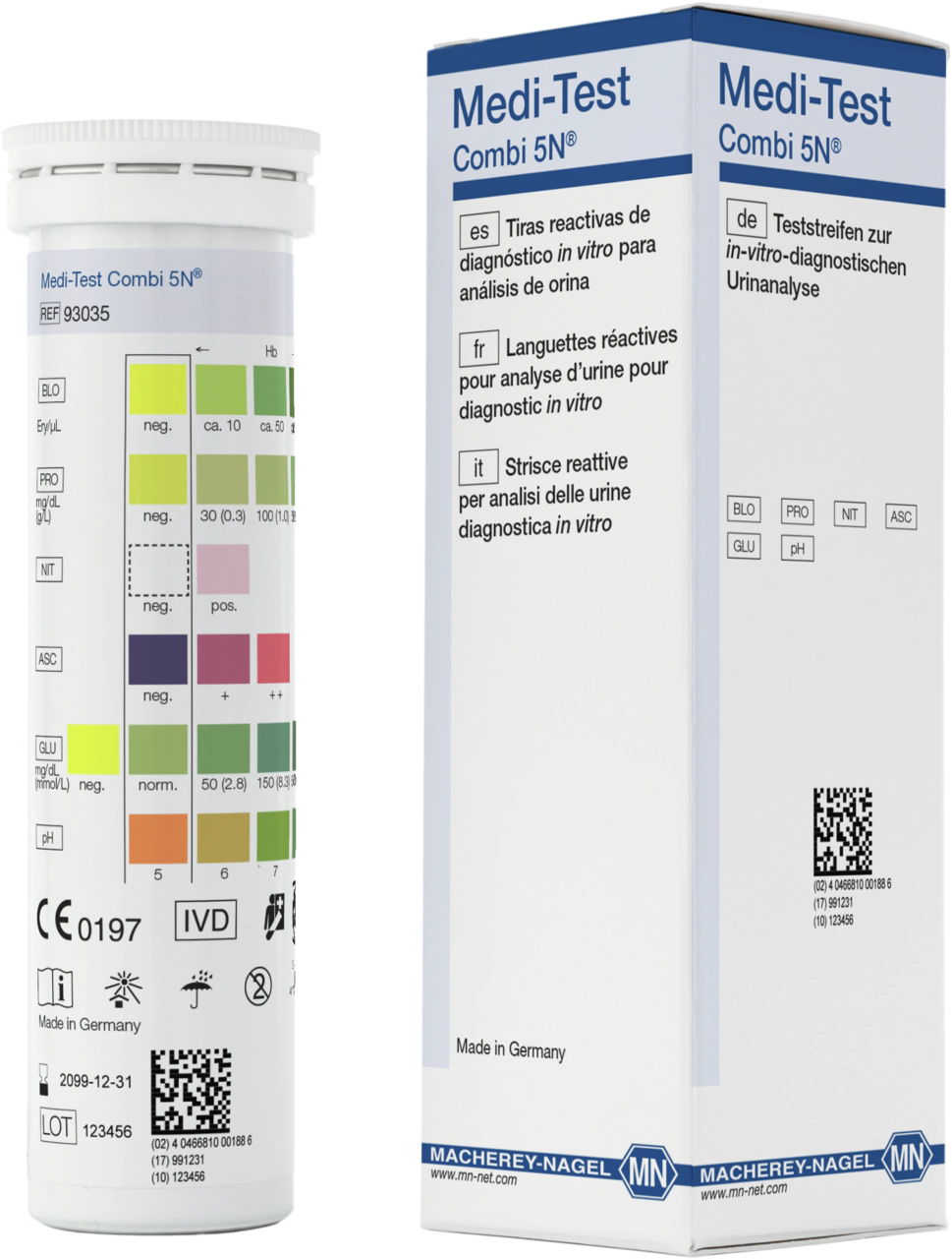 Urine test strips, Medi-Test Combi 5N