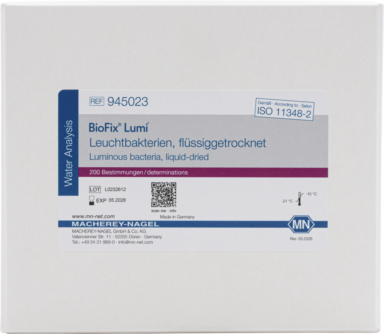 BioFix Lumi luminous bacteria, liquid-dried, 10 tubes for 200 tests