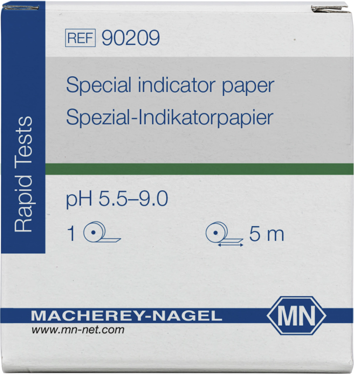 Special indicator paper pH 5.5–9.0, reel