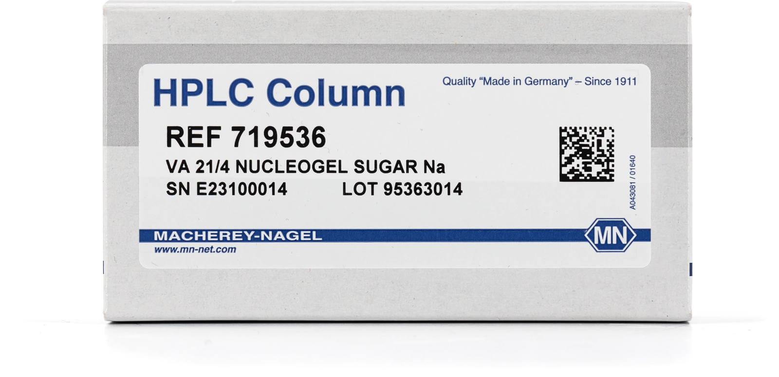 VA HPLC guard column (analytical), NUCLEOGEL SUGAR Ca, 8–10 µm, 21x4 mm