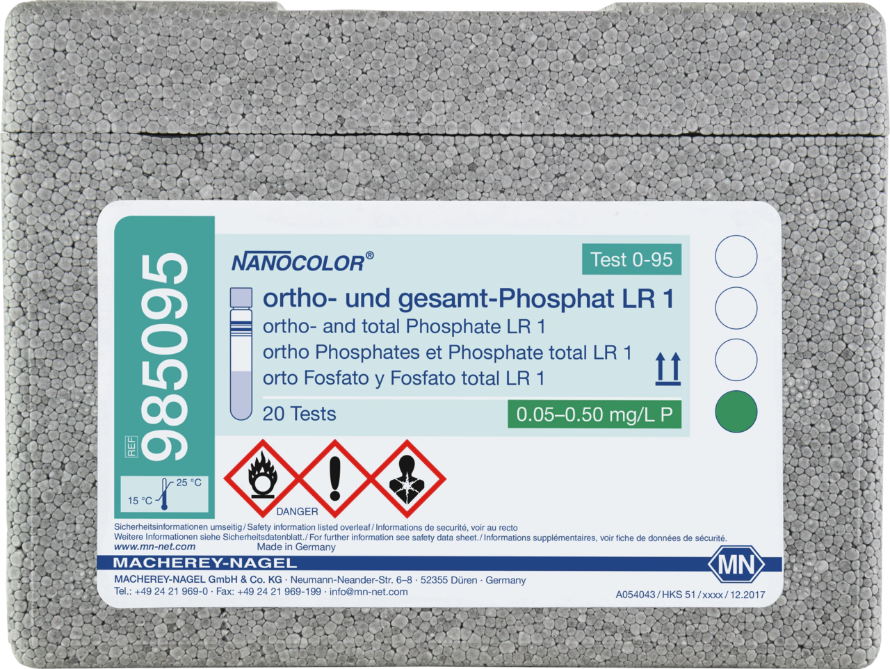 Tube test NANOCOLOR ortho- and total-Phosphate LR 1