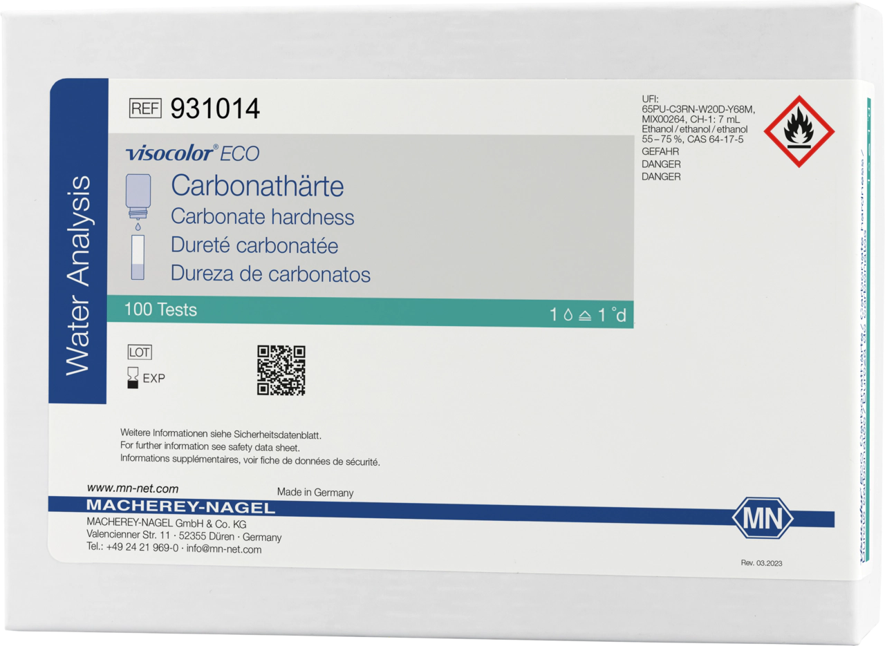 Titrimetric test kit VISOCOLOR ECO Carbonate hardness