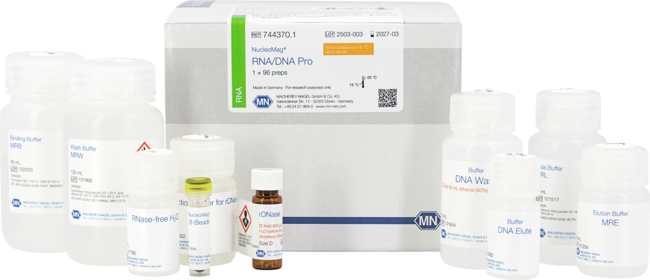 NucleoMag RNA/DNA Pro, kit for RNA and DNA isolation with magnetic beads