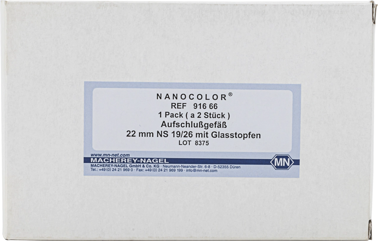 Tube for sample decomposition, 22 mm