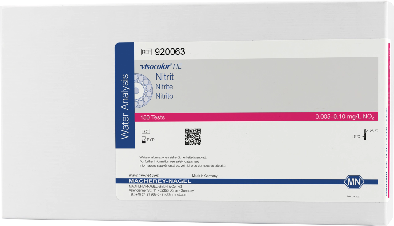 Colorimetric test kit VISOCOLOR HE Nitrite, for low concentrations