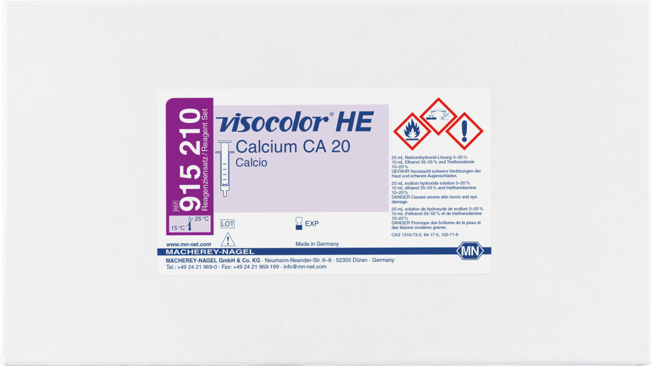 Titrimetric test kit VISOCOLOR HE Calcium CA 20, refill pack