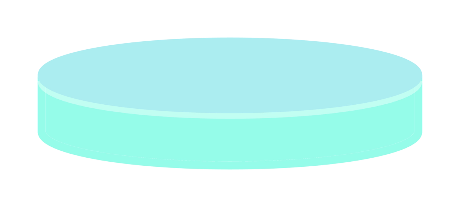 Septa N 20, Silicone/PTFE, Blue transparent/colorless, 3.0 mm, 45° shore A