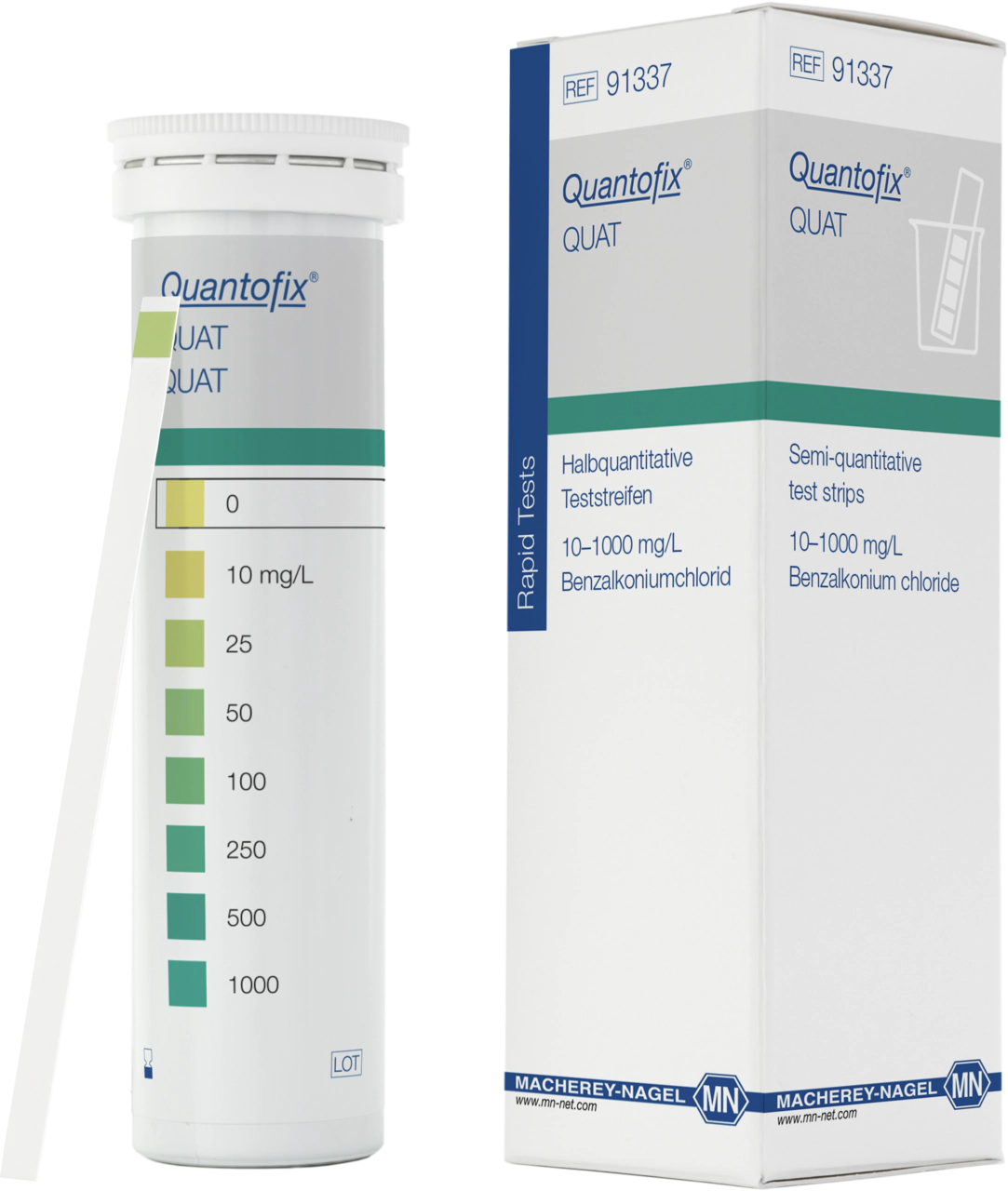 Semi-quantitative test strips QUANTOFIX QUAT