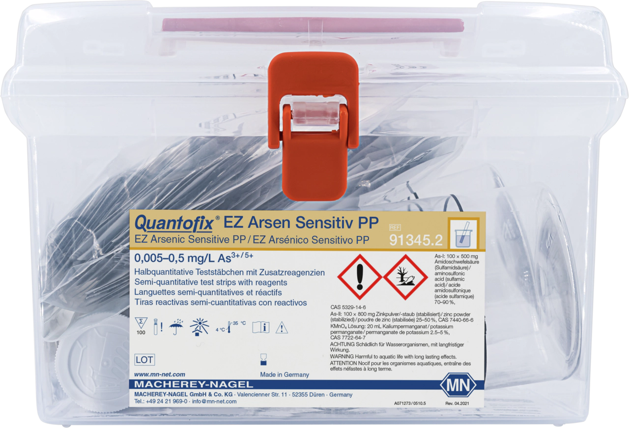 Semi-quantitative test strips QUANTOFIX EZ Arsenic Sensitive PP
