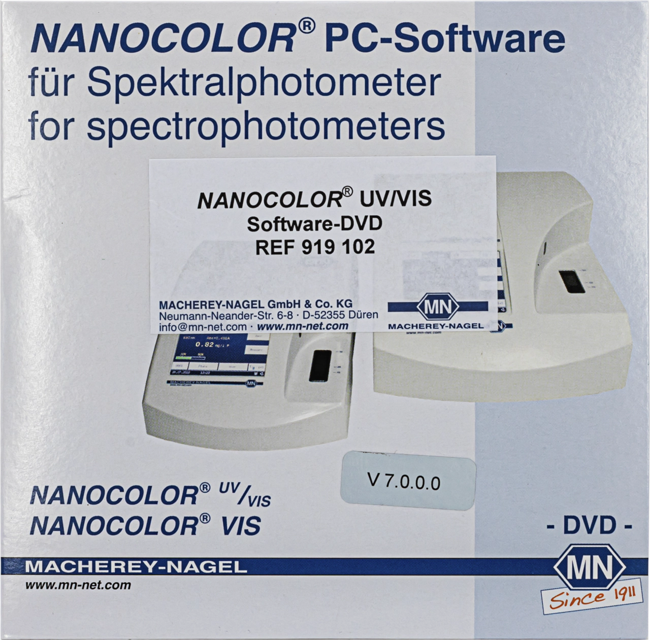 NANOCOLOR Spectrophotometer software