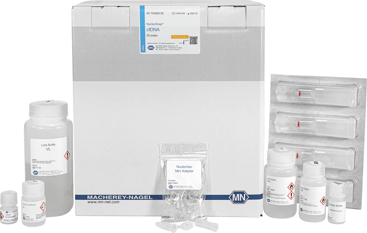 NucleoSnap cfDNA kit for cell-free DNA from plasma