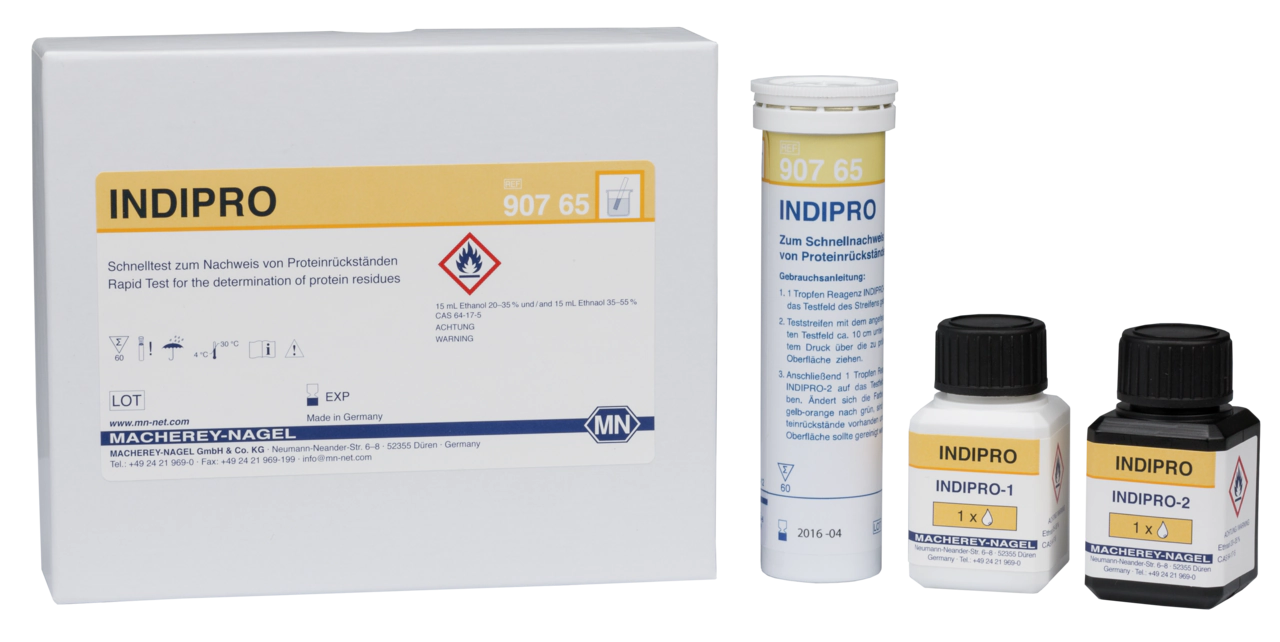 Qualitative test paper INDIPRO for Protein: 50 µg BSA (bovine serum albumin)