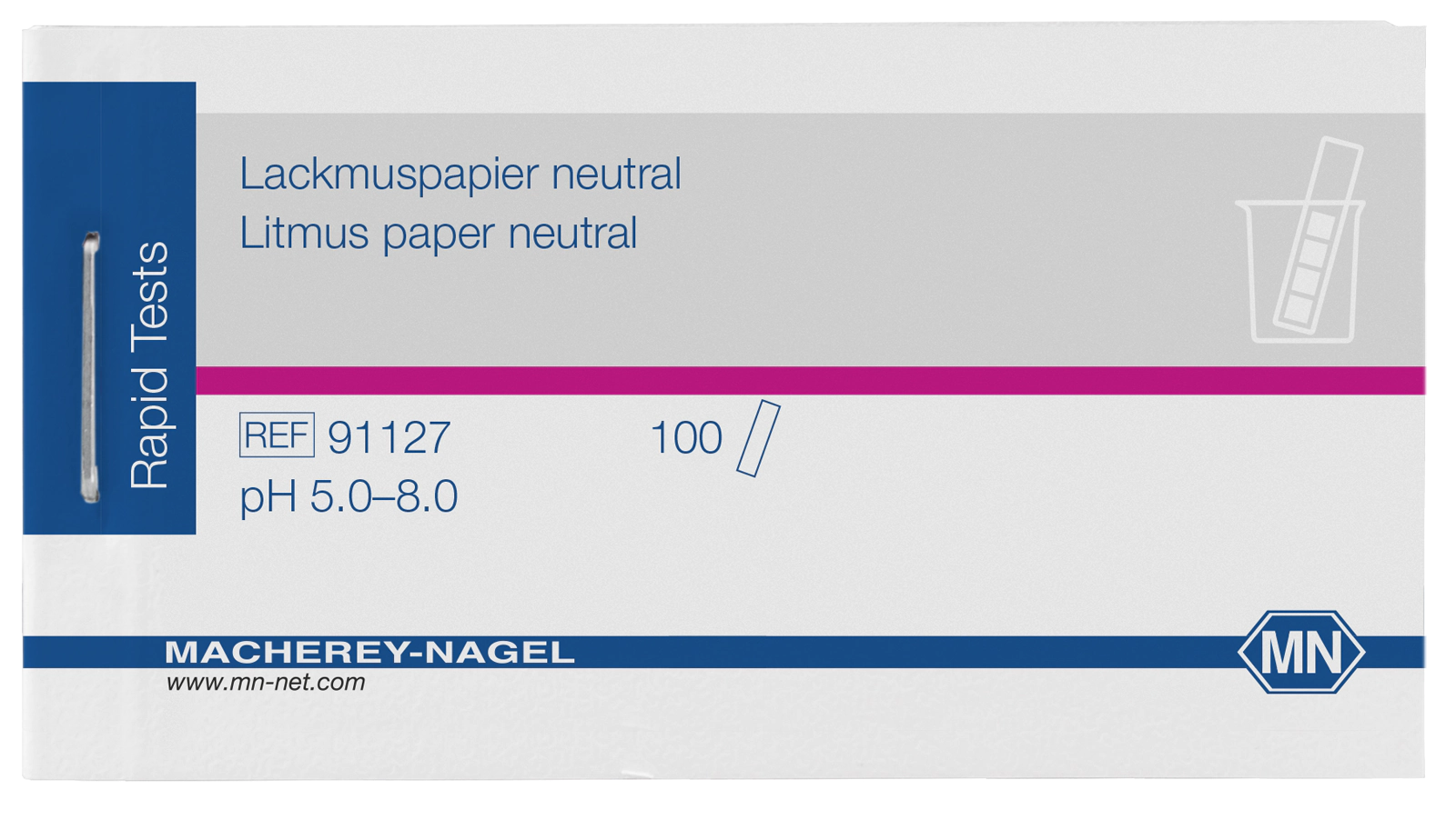 Qualitative pH test paper Litmus paper neutral, pH: 5.0–8.0