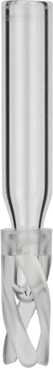 Micro-insert, N 8|N 11, 5.0x29.0 mm, 0.1 mL, conical, clear, spring
