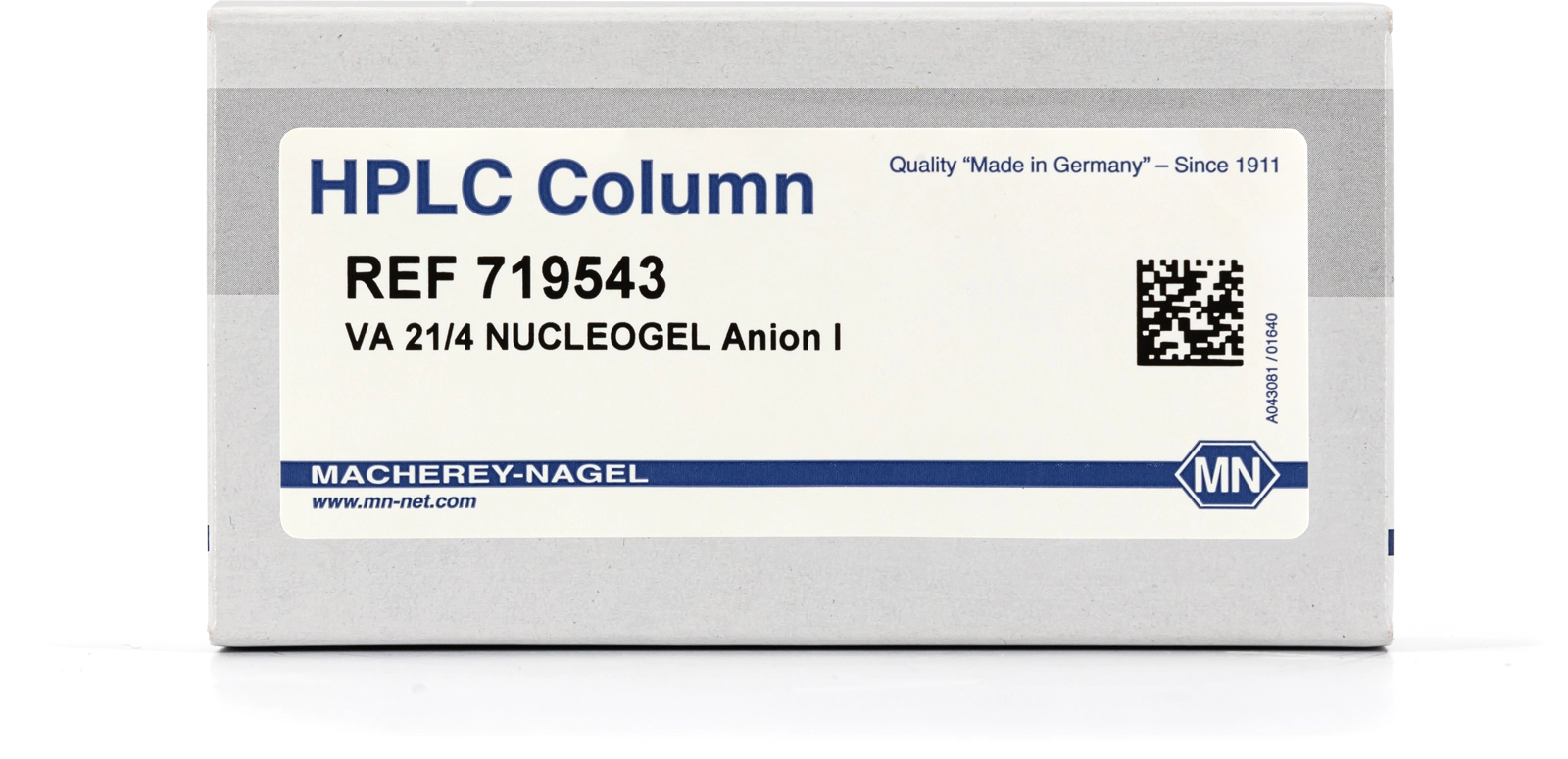 VA HPLC guard column (analytical), NUCLEOGEL Anion I, 10 µm, 21x4 mm