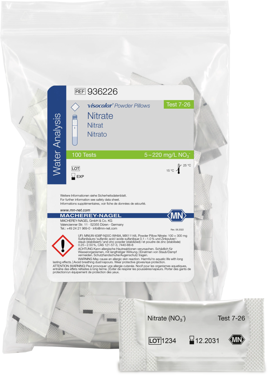 Reagents VISOCOLOR Powder Pillows Nitrate, photometric test