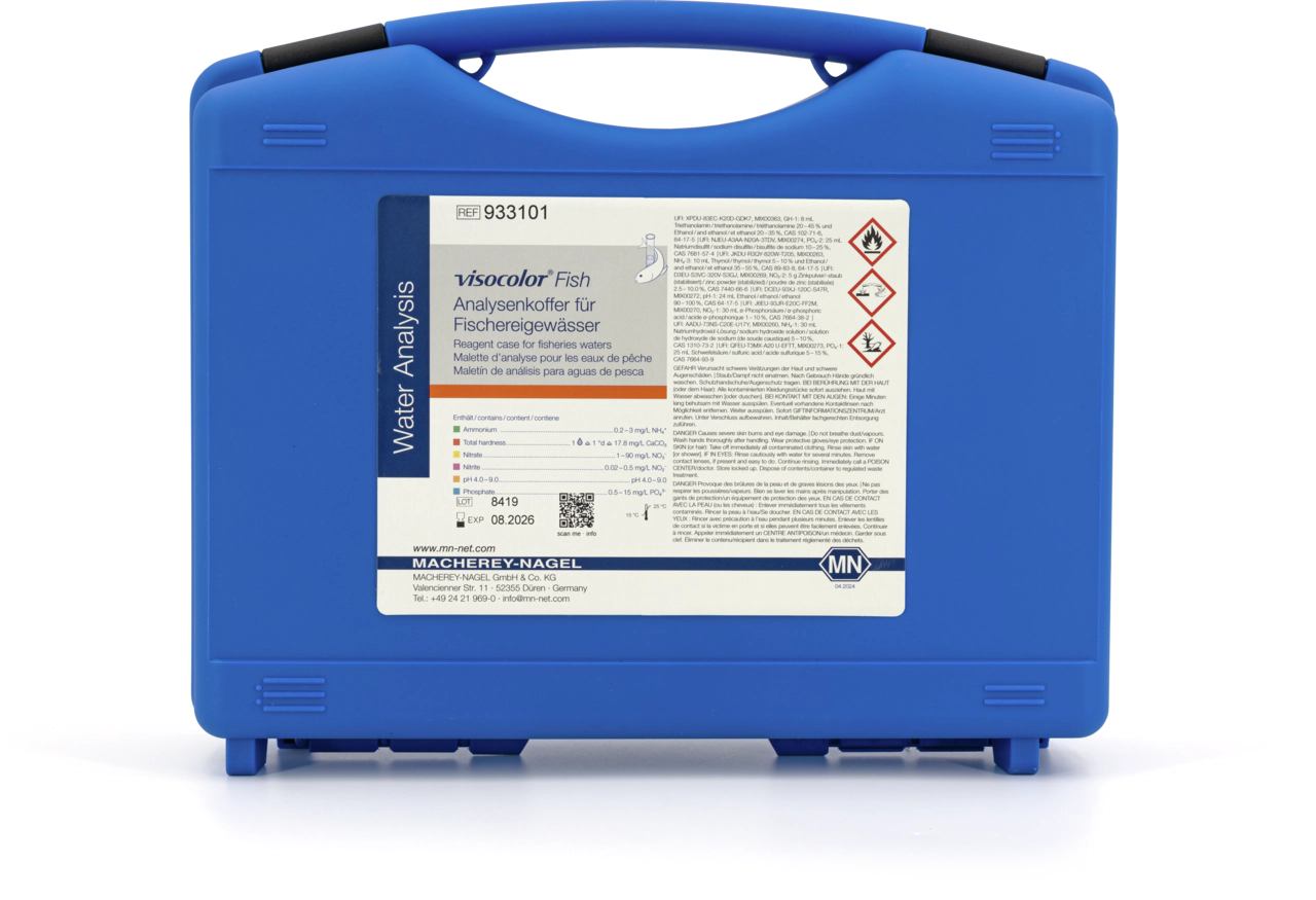 VISOCOLOR Fish reagent case