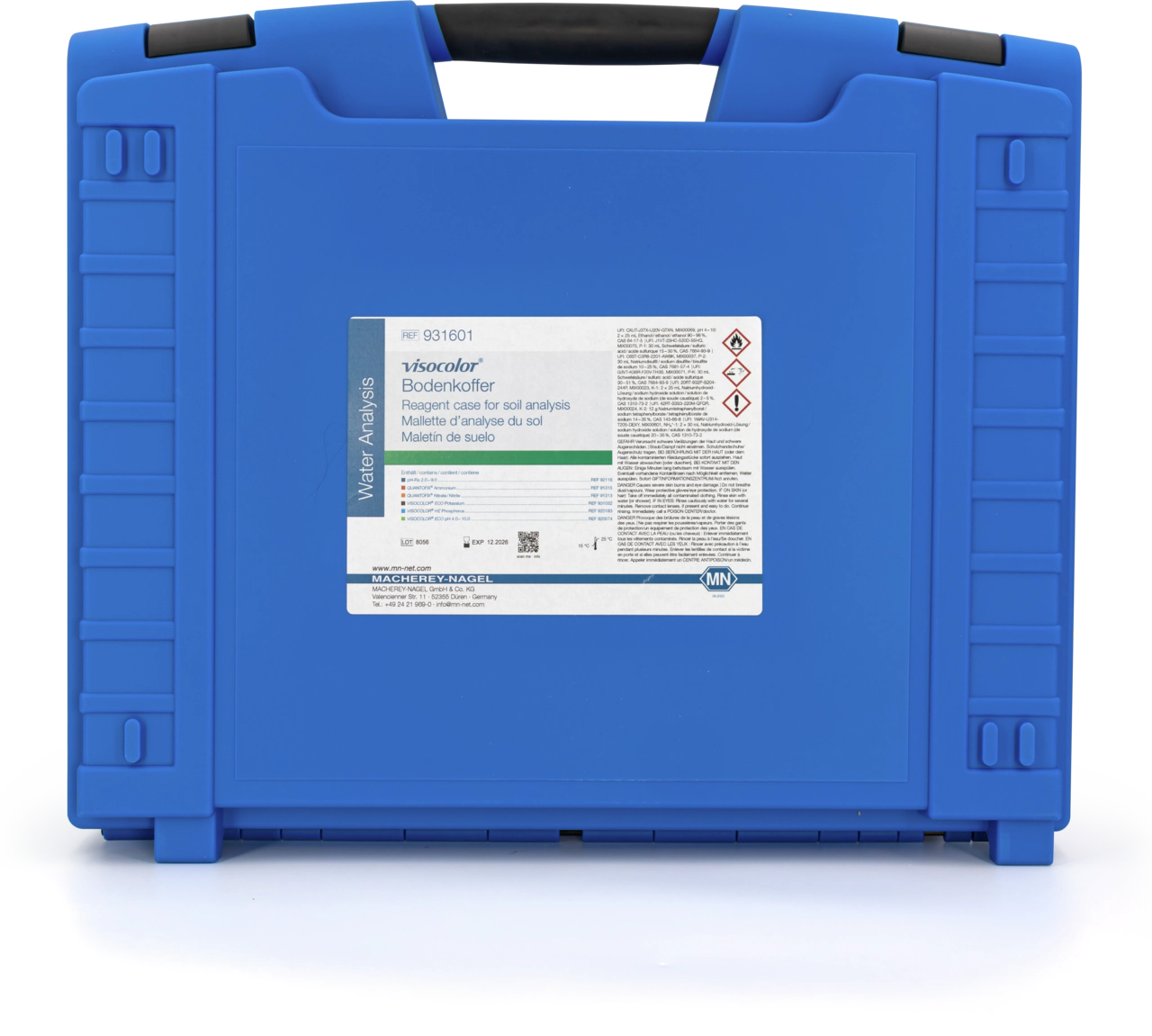 VISOCOLOR Reagent case for soil analysis