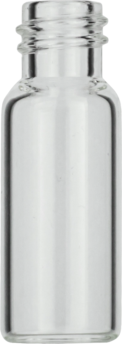 Screw neck vial, N 8, 11.6x32.0 mm, 1.5 mL, flat bottom, clear