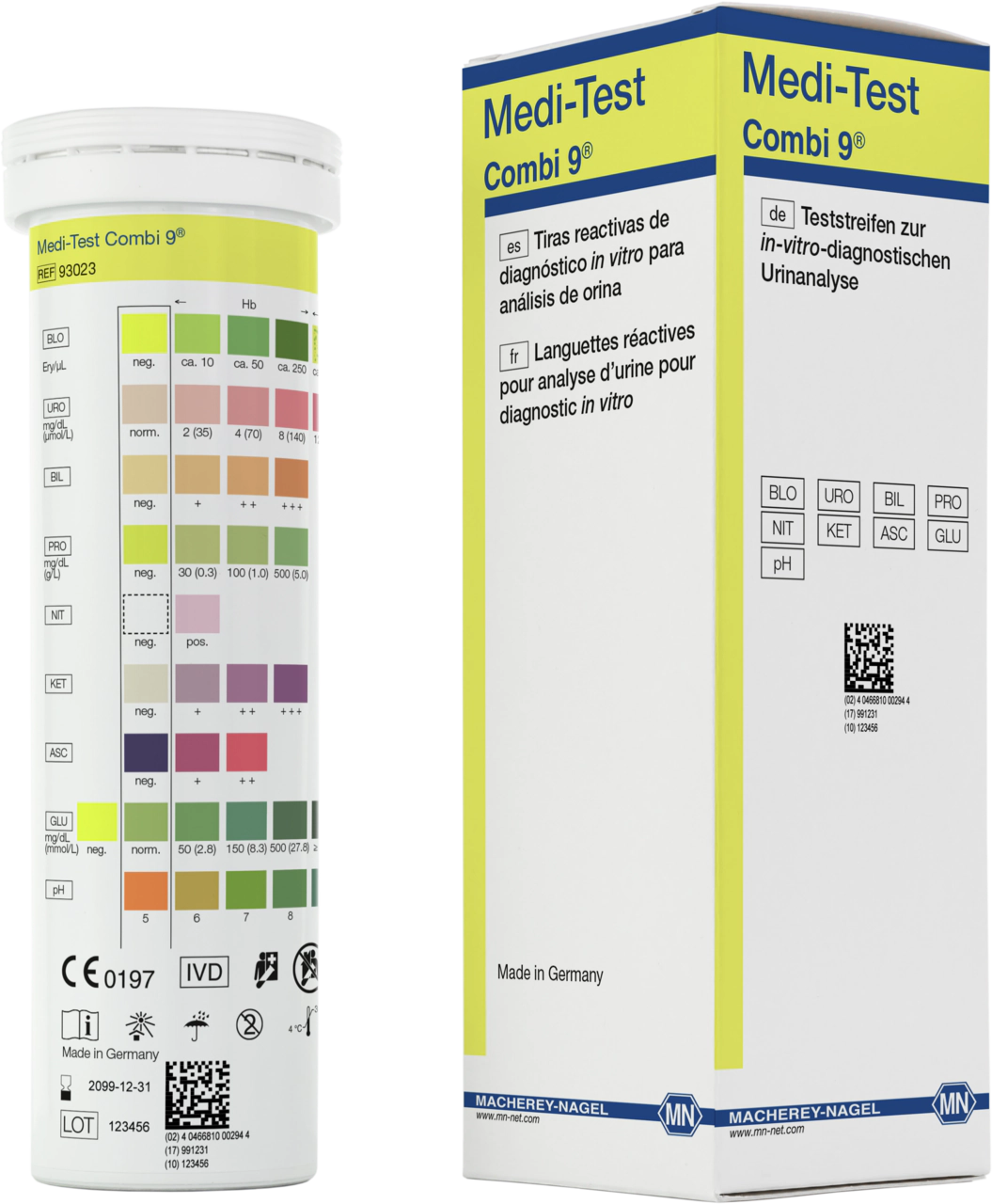 Urine test strips, Medi-Test Combi 9