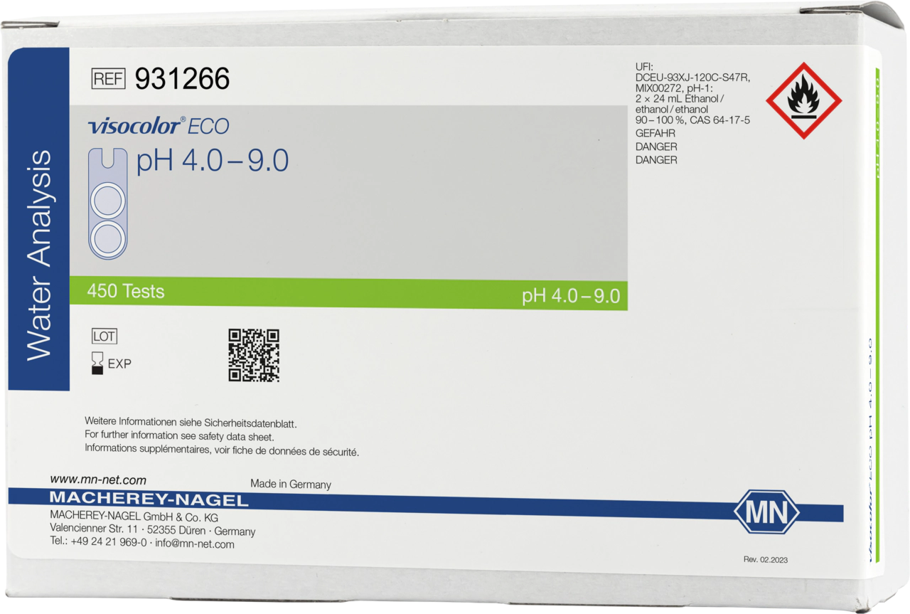 Colorimetric test kit VISOCOLOR ECO pH 4.0–9.0, refill pack