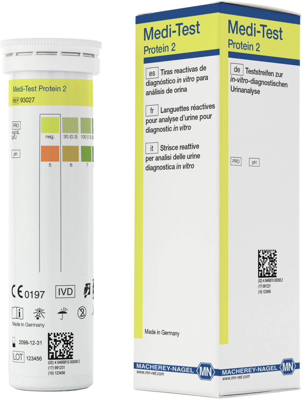 Urine test strips, Medi-Test Protein 2