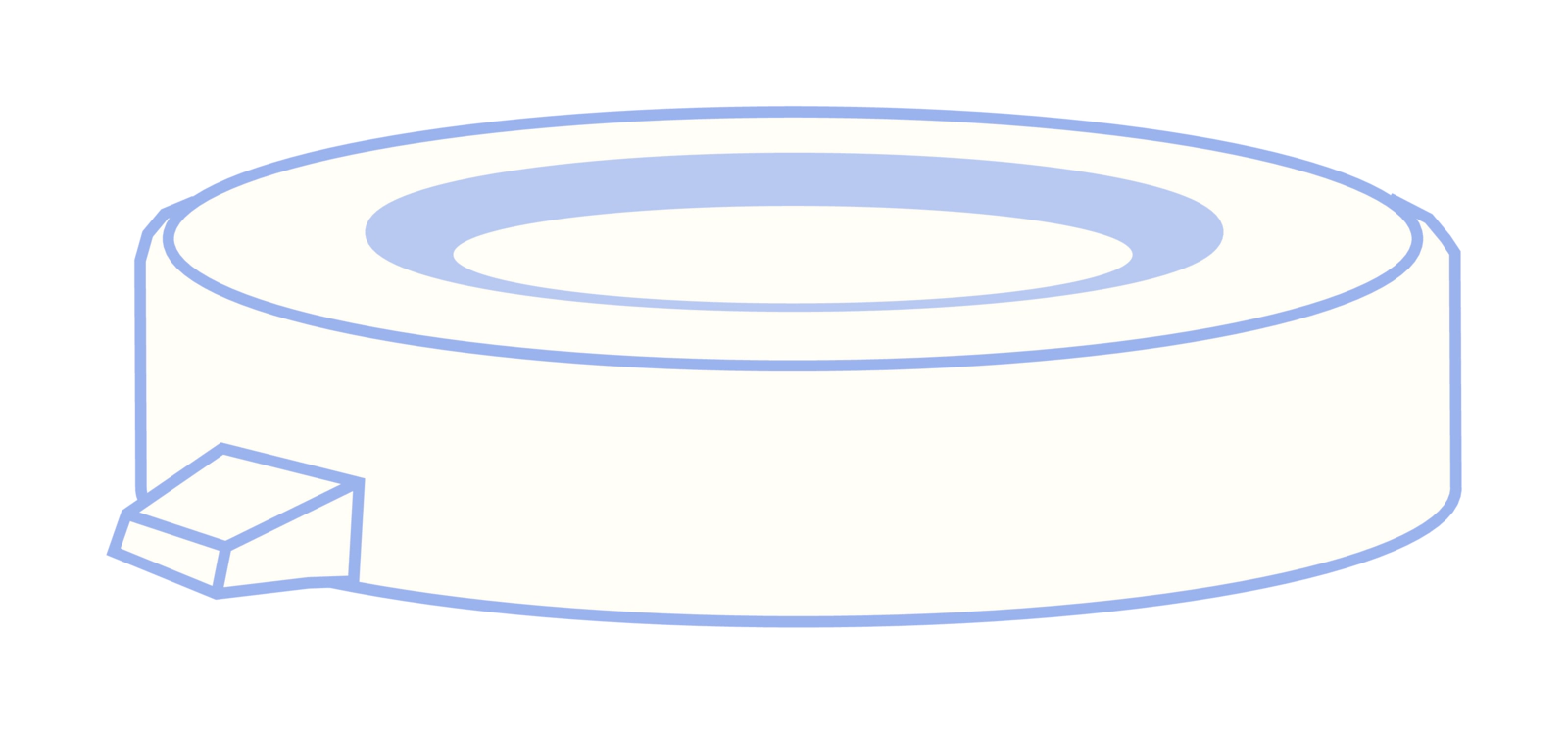 PE snap cap, N 22, Polyethylene, transparent, closed top, no liner