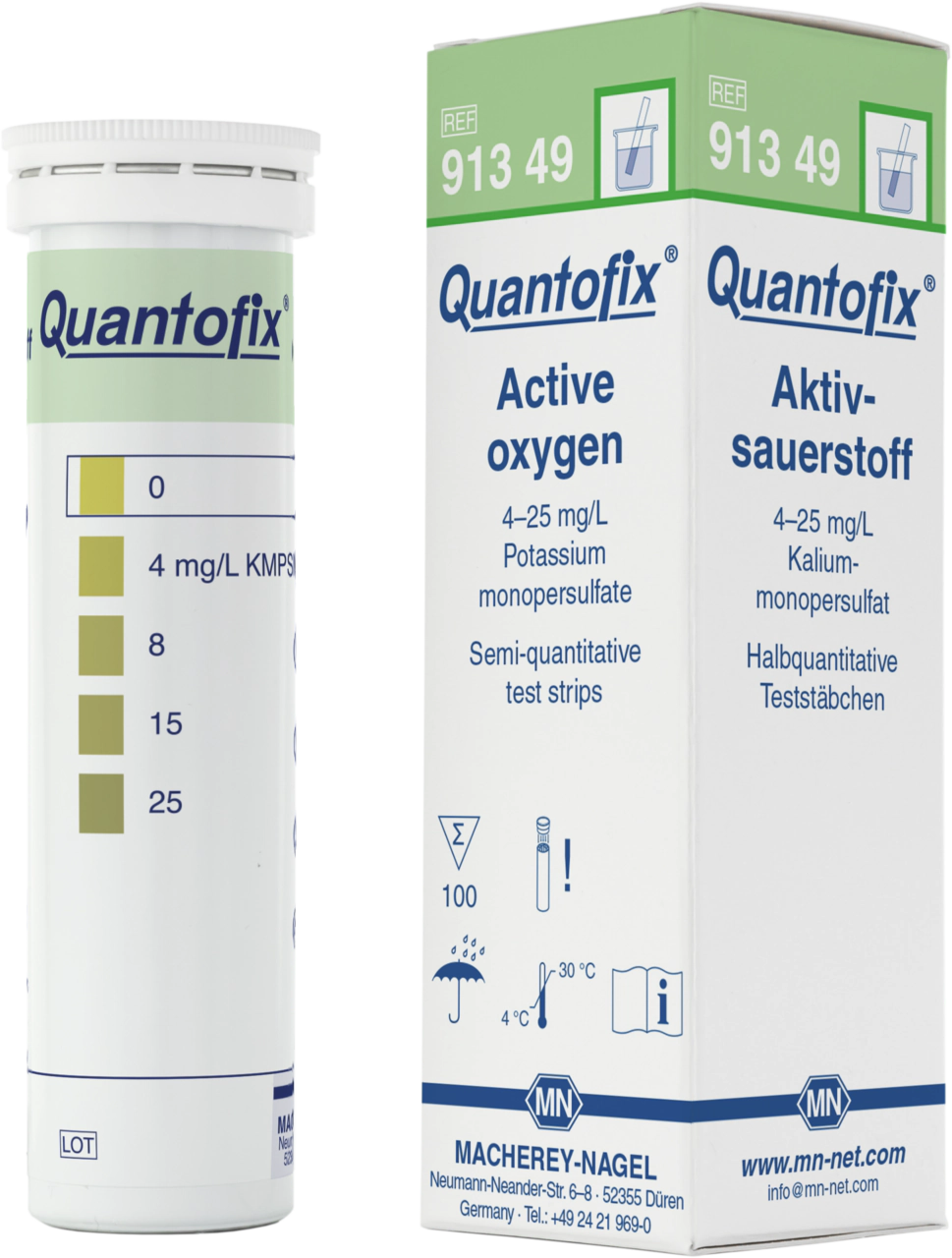 Semi-quantitative test strips QUANTOFIX Active oxygen