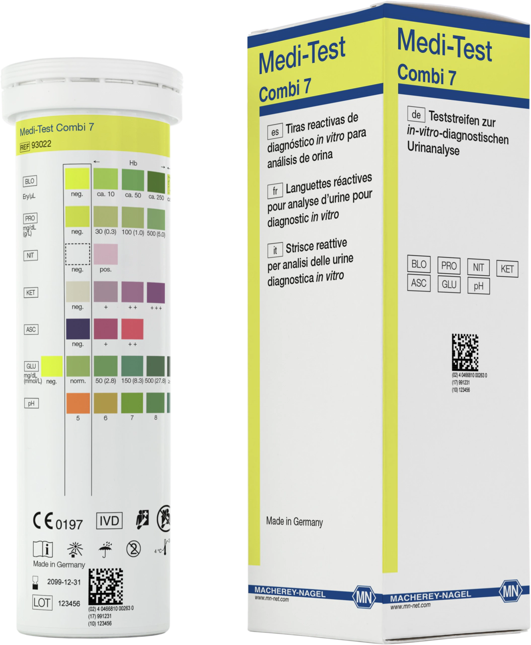Urine test strips, Medi-Test Combi 7