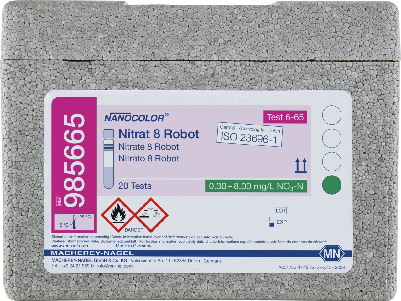 Tube test NANOCOLOR Nitrate 8 Robot