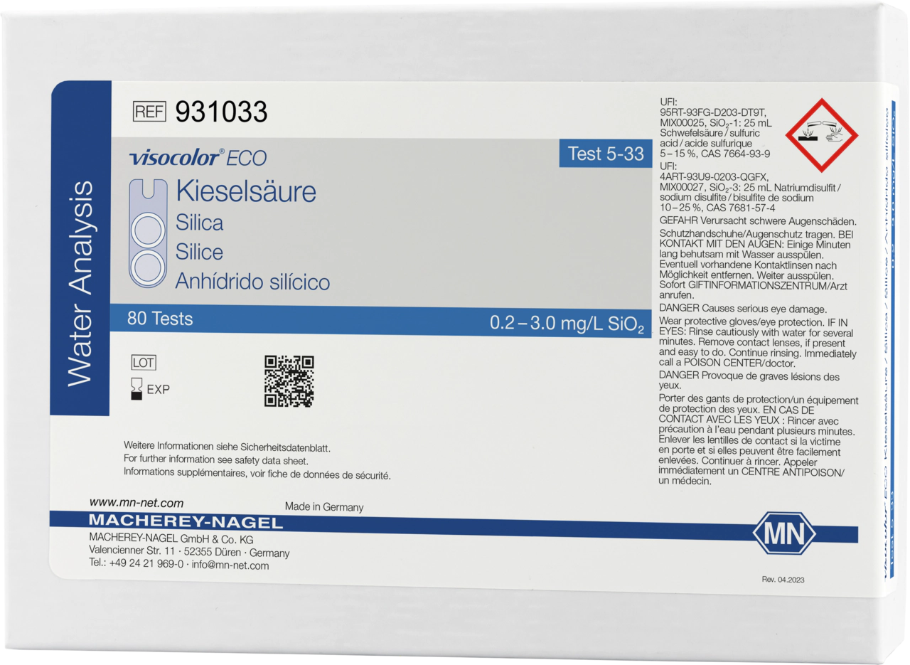 Colorimetric test kit VISOCOLOR ECO Silica