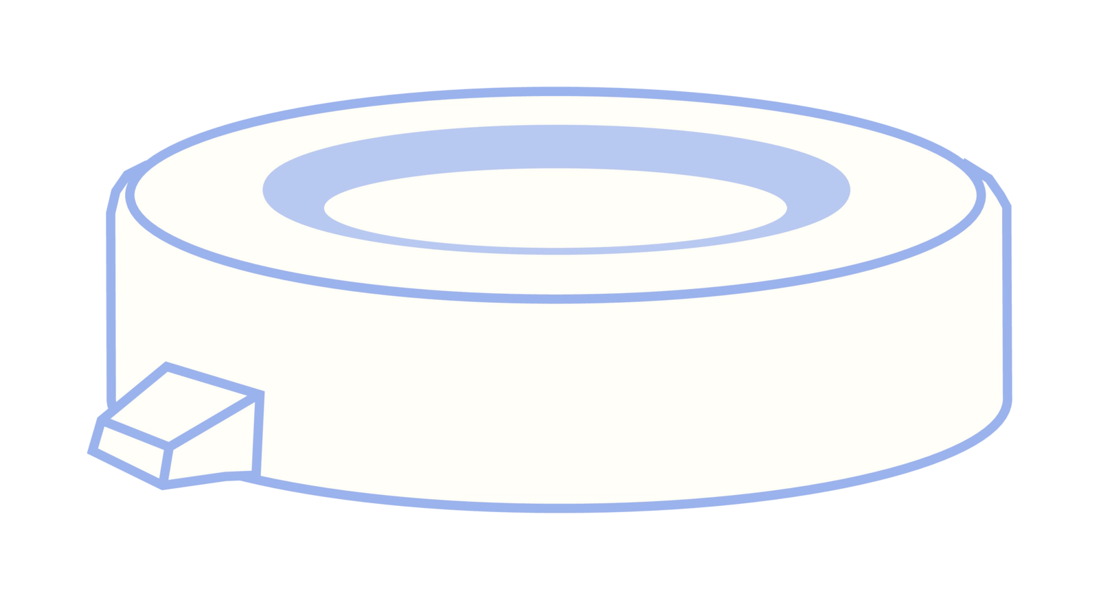 PE snap cap, N 18, Polyethylene, transparent, closed top, no liner