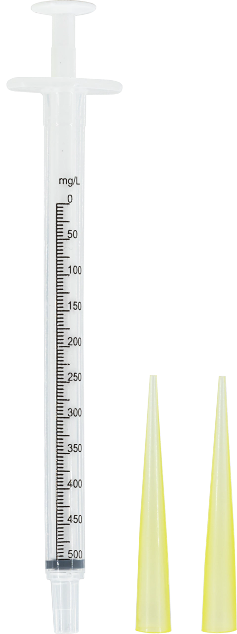 Titration syringe for VISOCOLOR HE Chloride CL 500