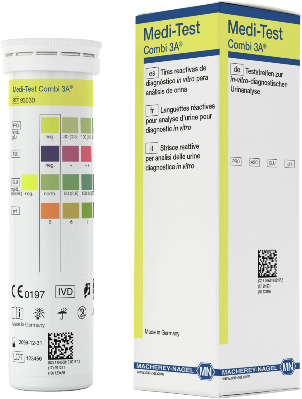 Urine test strips, Medi-Test Combi 3A