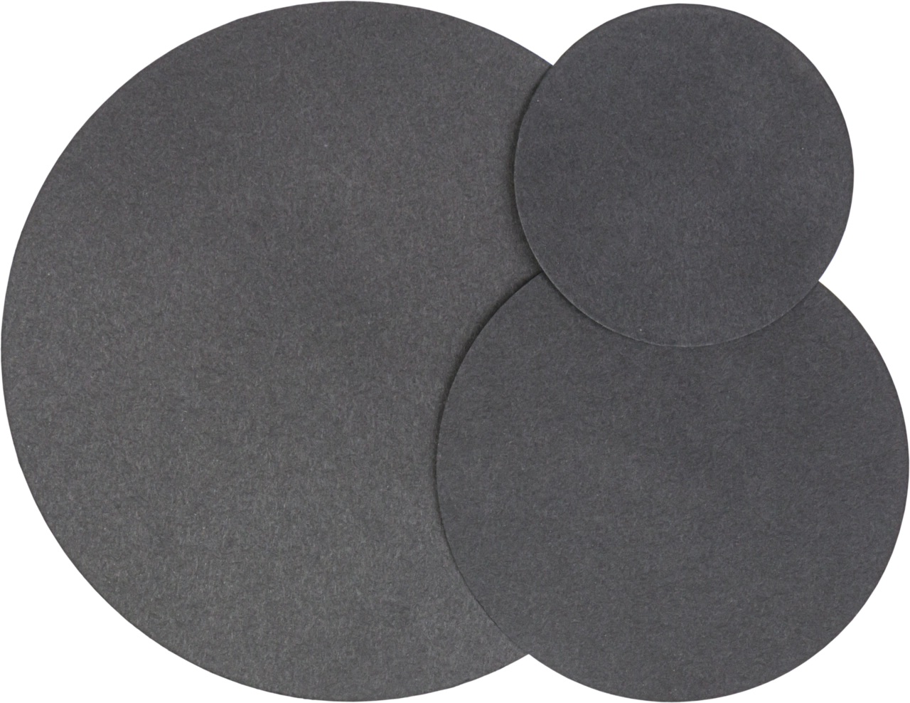 Filter paper circles, MN 220, Black, Medium to slow, (45 s), Smooth