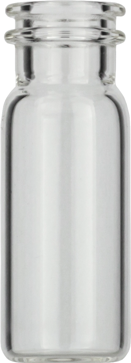 Snap ring/crimp neck vial, N 11, 11.6x32.0 mm, 1.5 mL, flat bottom, clear